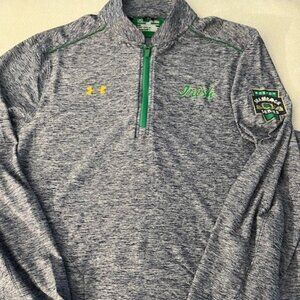 Notre Dame Under Armour 2015 Shamrock Series Long Sleeve 3/4 Pullover